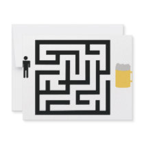 beer labyrinth icon invitations