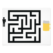beer labyrinth icon invites