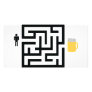 beer labyrinth icon photo card template