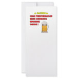 Beer Machine Customized Rack Card