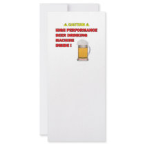 Beer Machine Customized Rack Card