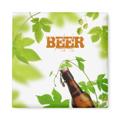 Beer Fridge Magnet by Miiisha
