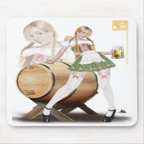 Beer Maiden Mousepad by Artboy0630 Beer Maiden Mousepad