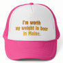 Beer Maine Trucker Cap Hat