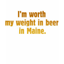Beer Maine Women's Fitted Tank Top Back t-shirts
