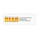 Beer Makes My Clothes Fall Off Custom Return Address Label