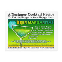 Beer Margarita Recipe Postcard