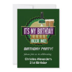 Beer Me Birthday Party Invitations invitation
