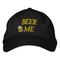 Beer Me Embroidered Hat embroidered hats by embroideryshirts Beer Me Embroidered Hat embroidered hats