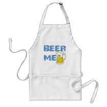 beer me funny apron