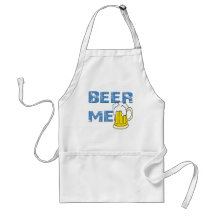 beer me funny apron