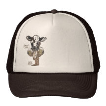 Beer Me Moo Cow by Mudge Studios Trucker Hats