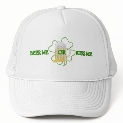 Beer me or Kiss me Trucker Hats by pixelholic
