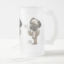 Beer Me Pug by Mudge Studios Coffee Mugs