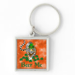 Beer Me Tiger Key Chain