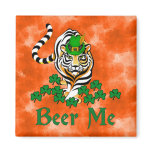 Beer Me Tiger Refrigerator Magnets