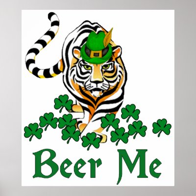 Beer Me Tiger Poster by orsobear