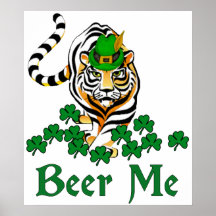 Beer Me Tiger Poster