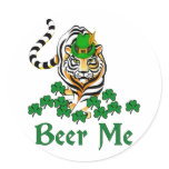Beer Me Tiger Stickers