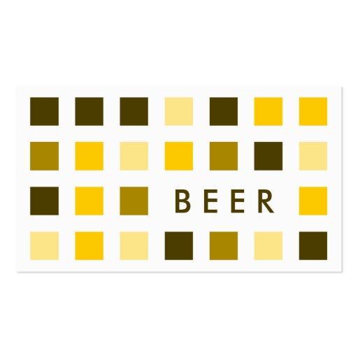 BEER (mod squares) Business Card Template