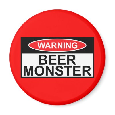 Beer monster magnet by Cardsharkkid