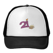 Beer Mug 21st Birthday Gifts Trucker Hat