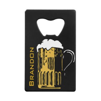 Beer Mug Design Bottle Opener Wallet Bottle Opener