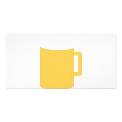 beer mug icon photo cards by