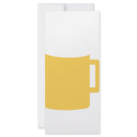 beer mug icon full color rack card
