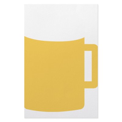 beer mug icon stationery by TomaniacLines