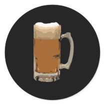 Beer Mug Round Stickers