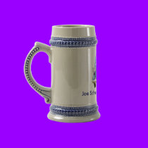Beer Mug ~ Vintage Blue Chevy