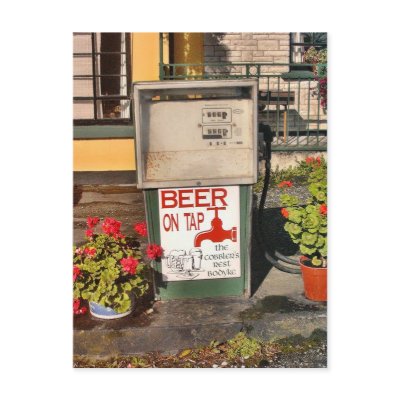 Beer on Tap Postcard by IrelandYes