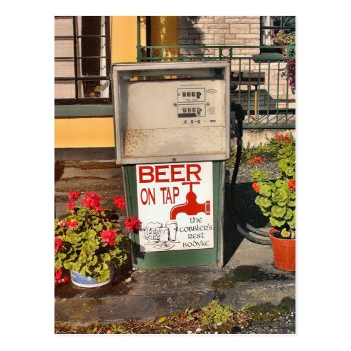 Beer on Tap Postcard