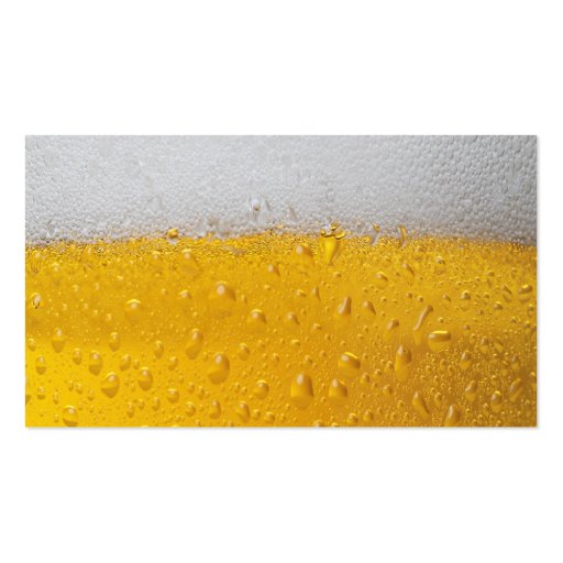 Beer Pint Business Card Template (front side)