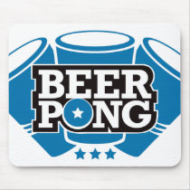 Beer Pong 3 Cups - Blue mousepads