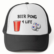 BEER PONG 4 LIFE TRUCKER HAT