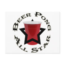 Beer Pong All-Star postcards by MakinItMine Beer Pong All-Star postcards