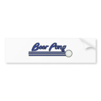 Beer Pong Bumper Sticker