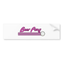Beer Pong Bumper Stickers