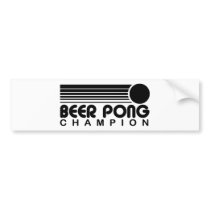 Beer Pong Bumper Sticker