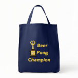 Beer Pong Champion Tote Bag