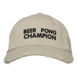Beer Pong Champion Embroidered Hat