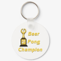 Beer Pong Champion keychains by CulturalPerspective6 Beer Pong Champion keychains