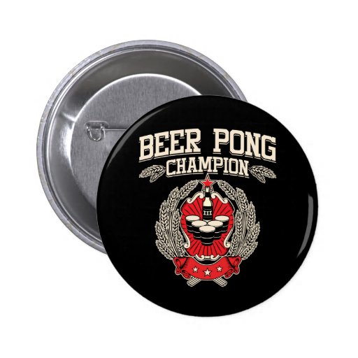 Beer Pong Champion Pinback Button