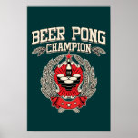 Beer Pong Champion Poster