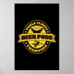 Beer Pong Champion Poster