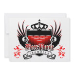 beer pong champion royal crest personalized announcement