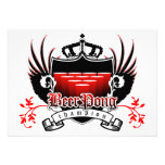 beer pong champion royal crest personalized announcement