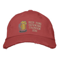 Beer Pong Defending Champion Baseball Cap
